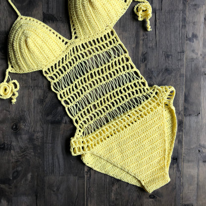 Bohemian Dream Crochet Hollow Out Swimsuit [Spirit and Rebel]   