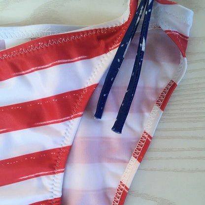 All American American Flag Fourth of July Two Pieces Bikini [Spirit and Rebel]