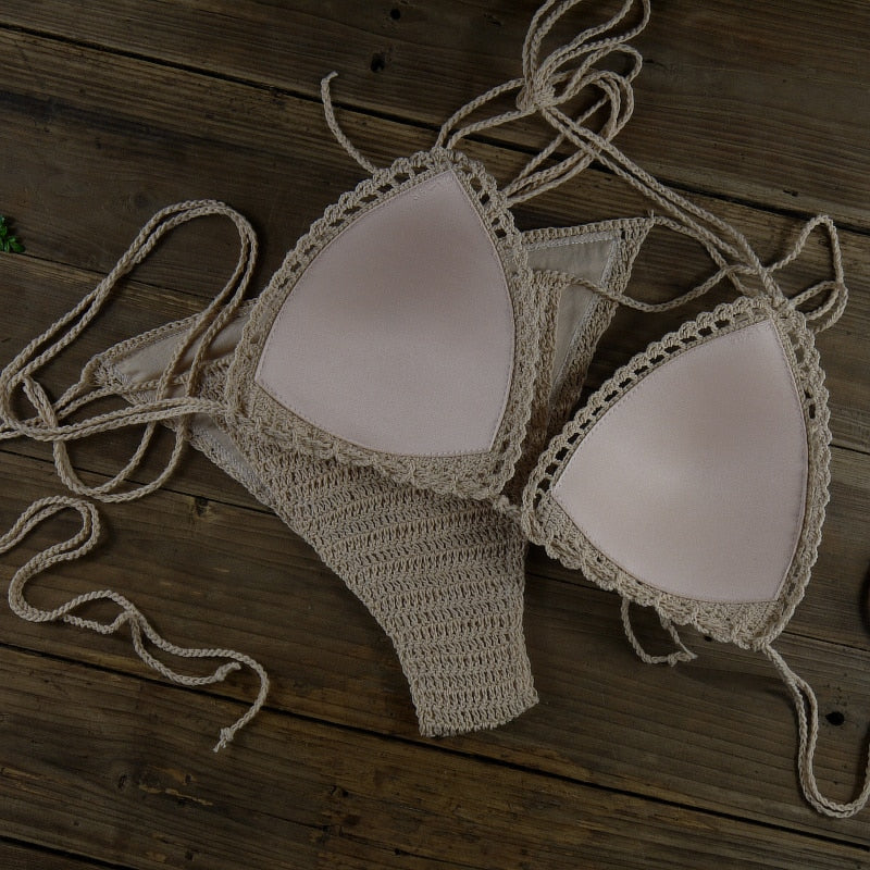 Handmade Sun-Kissed Crochet Boho Bikini [Spirit and Rebel]