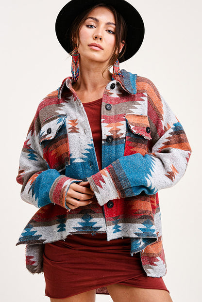 Boho Goddess Long Sleeved Shirt Jacket [Spirit and Rebel]   