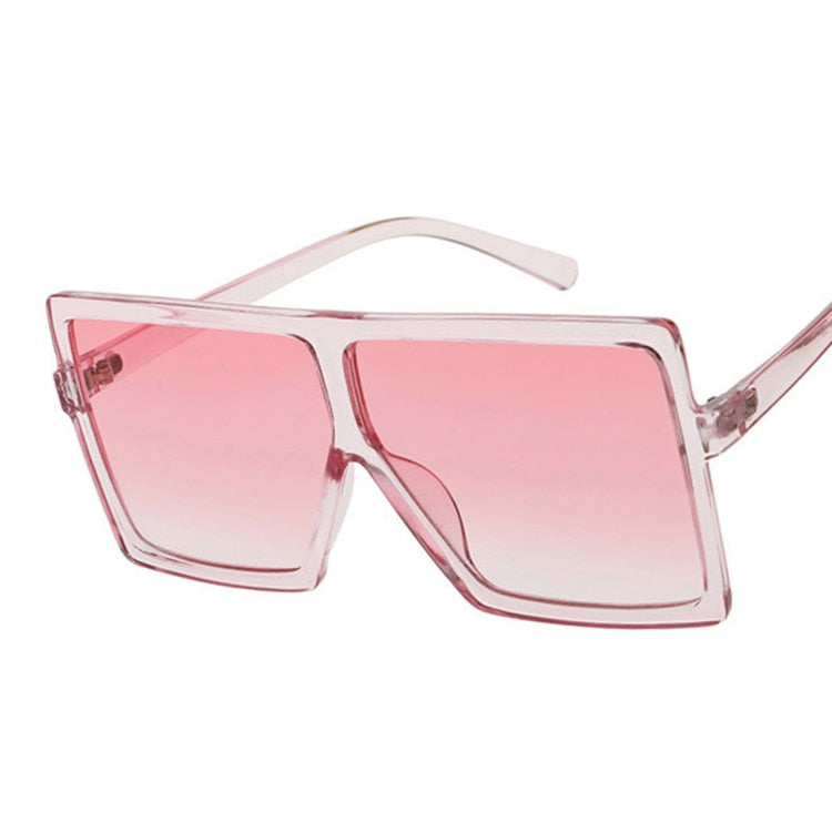 Island Goddess Shades Square Sunglasses for Women UV 400 Sunset and Swim Pink