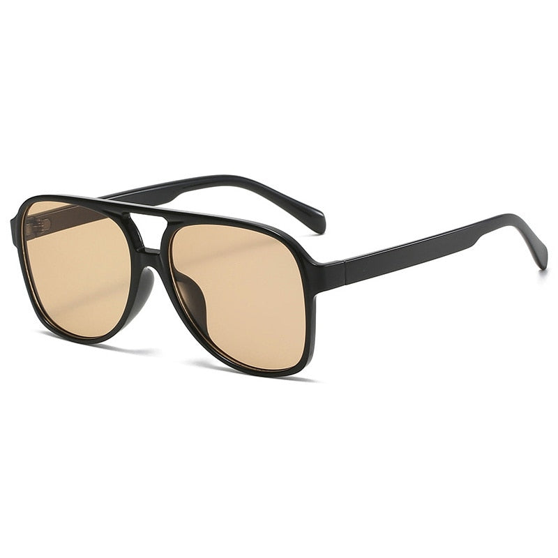 Ocean Breeze Big Frame Coloured Sunglasses Sunset and Swim Light Brown