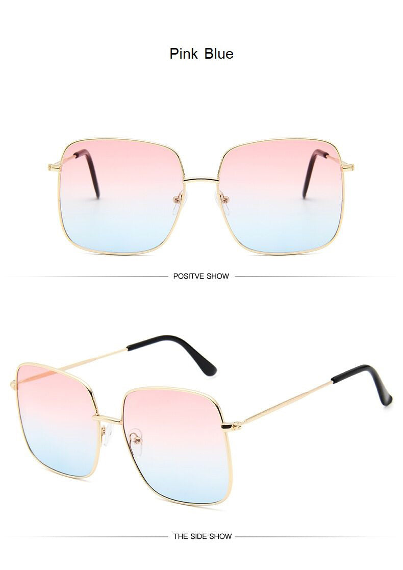 Sunny Days Fashion Square Sunglasses for Women Sunset and Swim