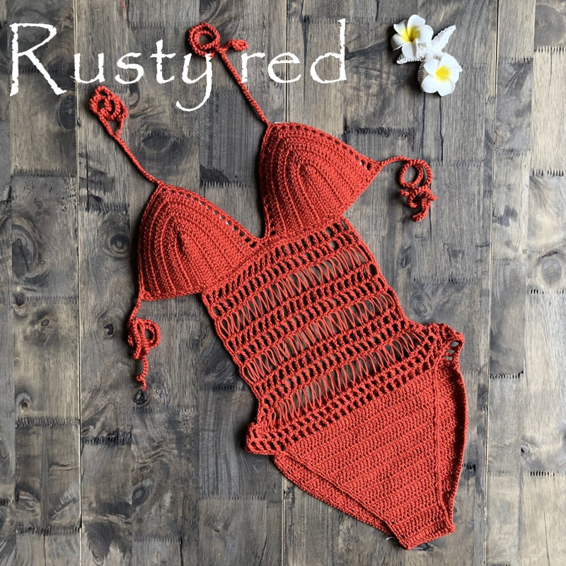 Bohemian Dream Crochet Hollow Out Swimsuit [Spirit and Rebel]   