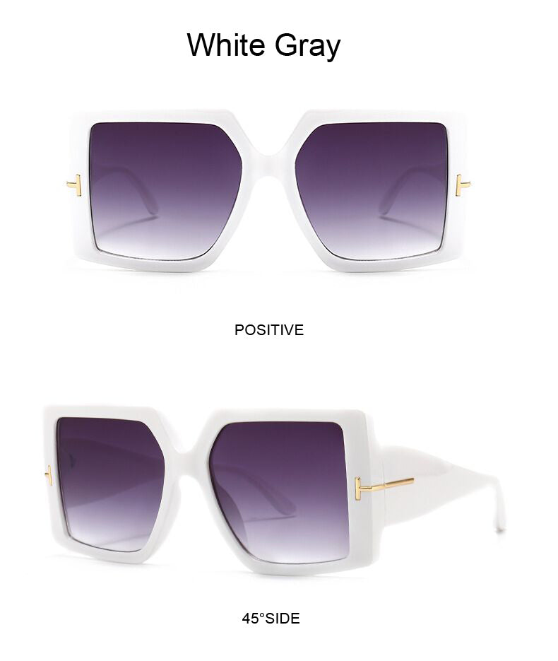 Rome Love Square Oversized Sunglasses for Women Sunset and Swim