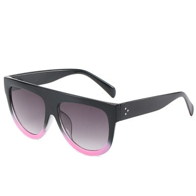 Beach Goddess Oversized Sunglasses For Women UV400 Sunset and Swim Black pink A