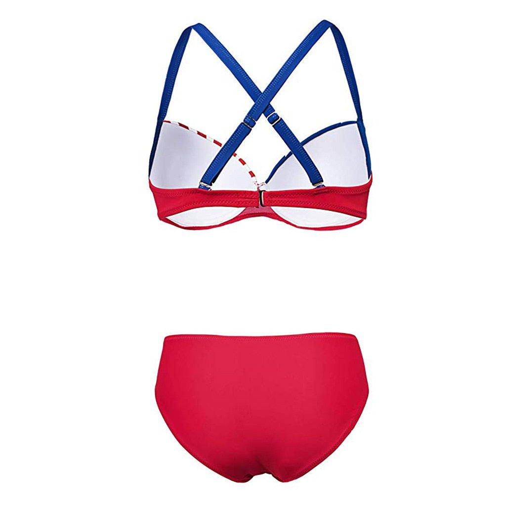 Trinity American Flag Cross Back Bikini [Spirit and Rebel]