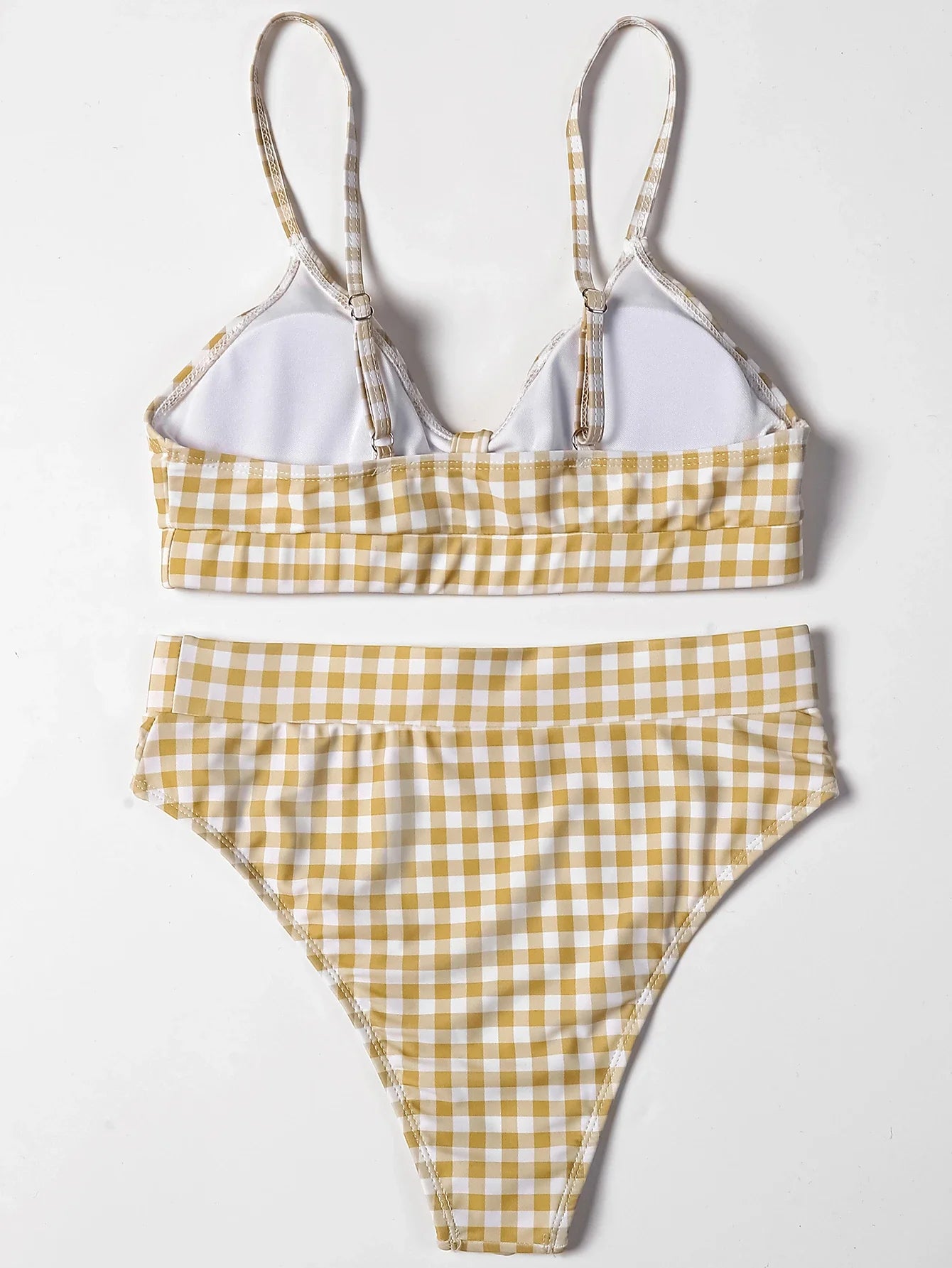 Irresistibly Chic Plaid Bow Bikini