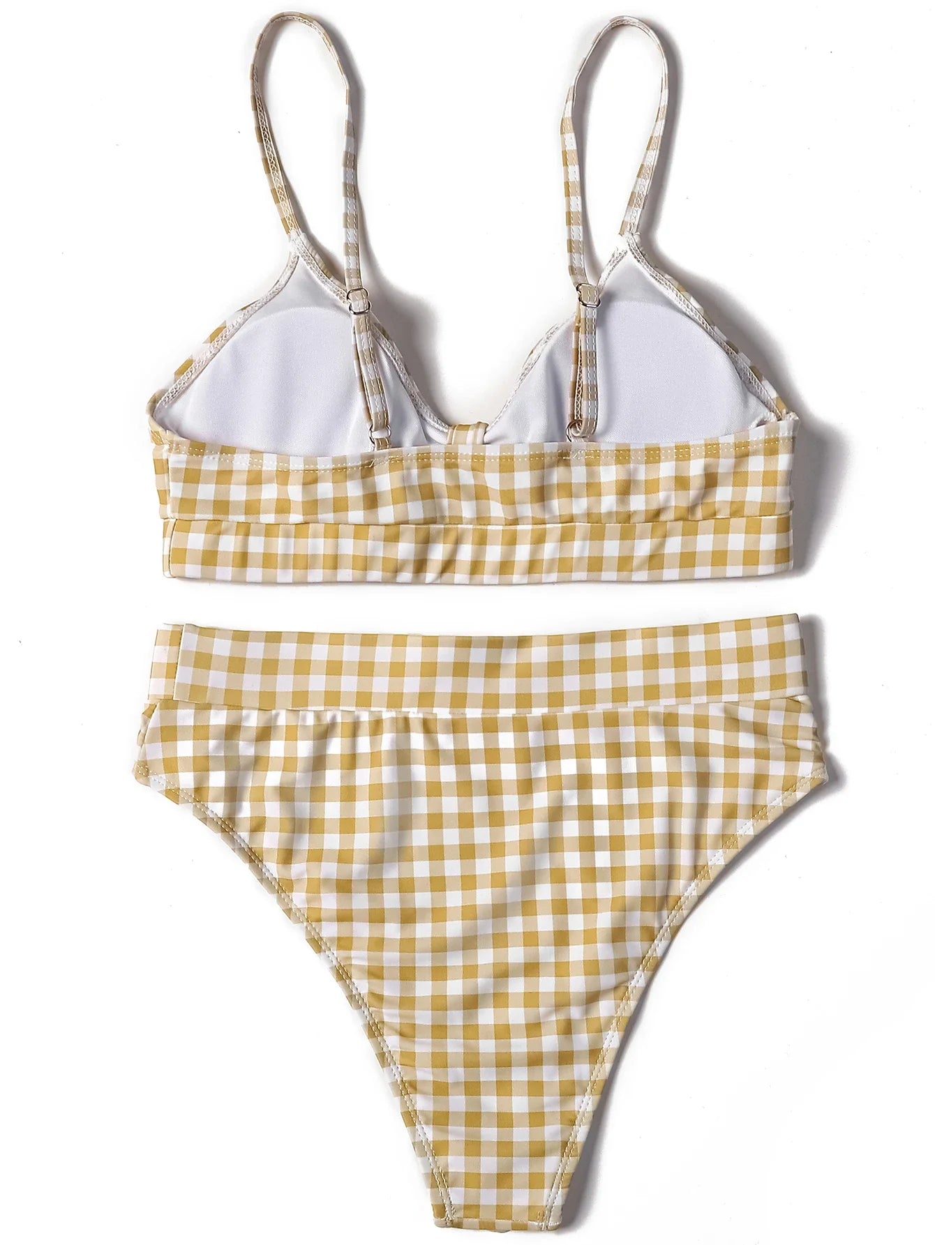 Irresistibly Chic Plaid Bow Bikini