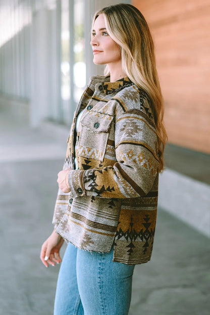 Wander in The Wild Boho Western Aztec Jacket [Spirit and Rebel]   