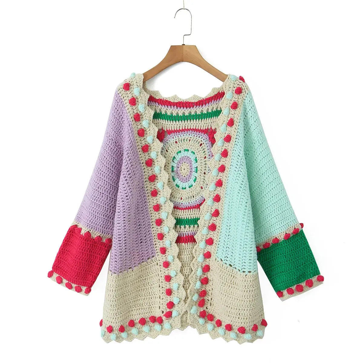 Pastel Horizon Boho Handmade Cardigan [Spirit and Rebel]   