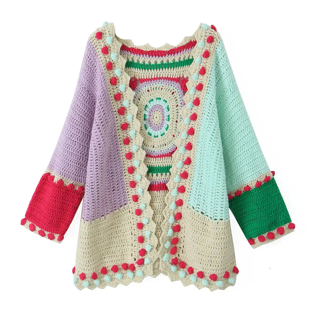 Pastel Horizon Boho Handmade Cardigan [Spirit and Rebel]   