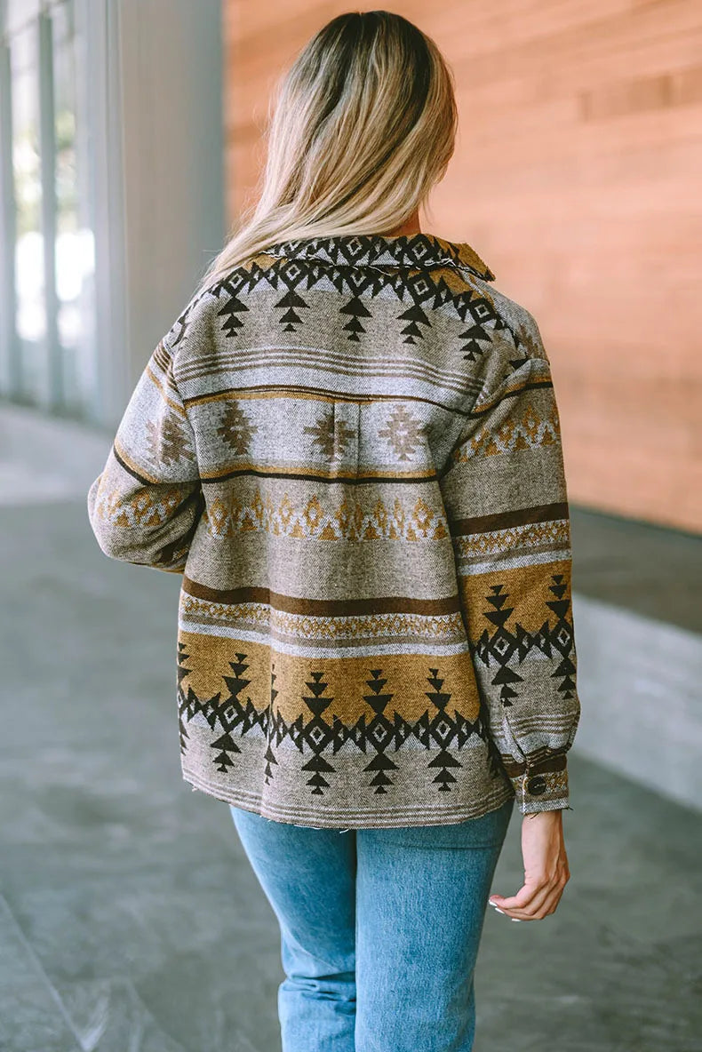 Wander in The Wild Boho Western Aztec Jacket [Spirit and Rebel]   