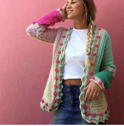 Pastel Horizon Boho Handmade Cardigan [Spirit and Rebel]   