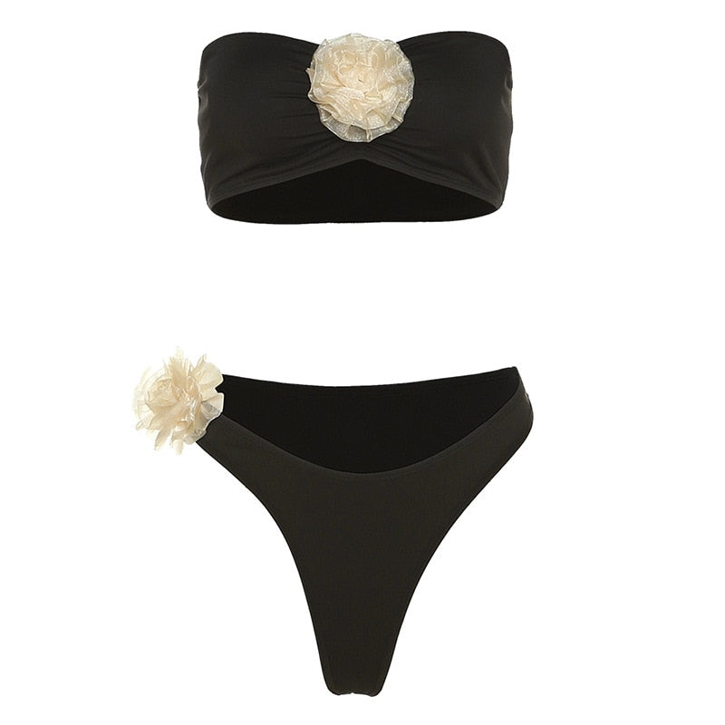 Flower Bloom Elegance Bikini Set [Spirit and Rebel]