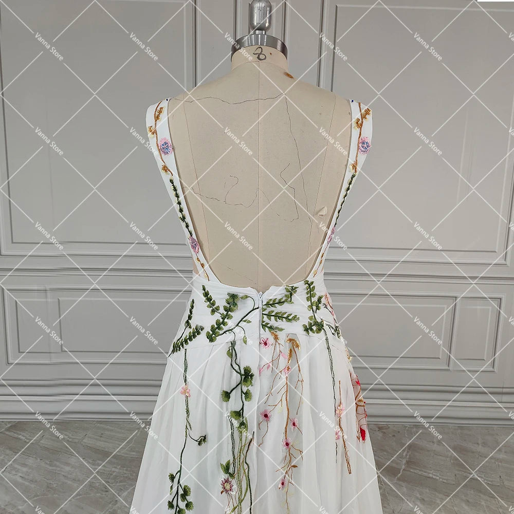 Enchanted Garden Floral Boho Wedding Dress [Spirit and Rebel]   