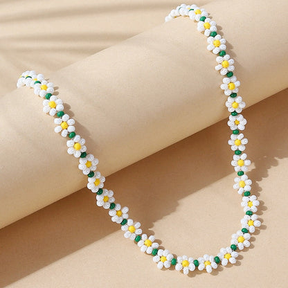 Trendy Flower Passion Beads Choker Necklace Sunset and Swim C90362-K1