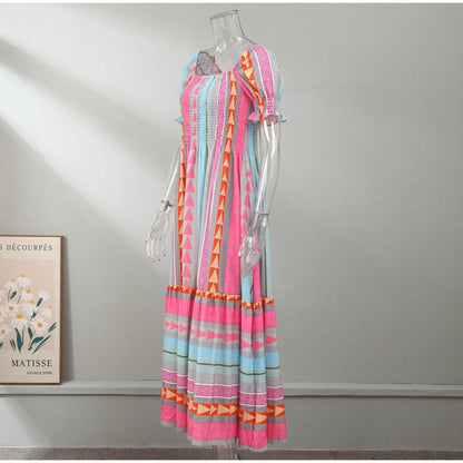 Sunrise Stripes Boho Sundress [Spirit and Rebel]   