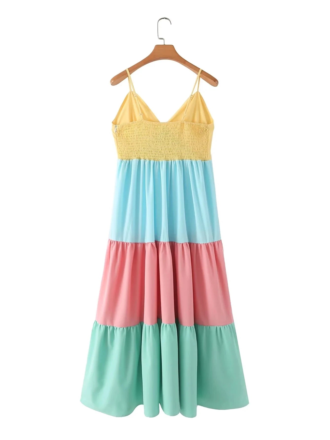 Summer Breeze Color Block Boho Dress [Spirit and Rebel]   