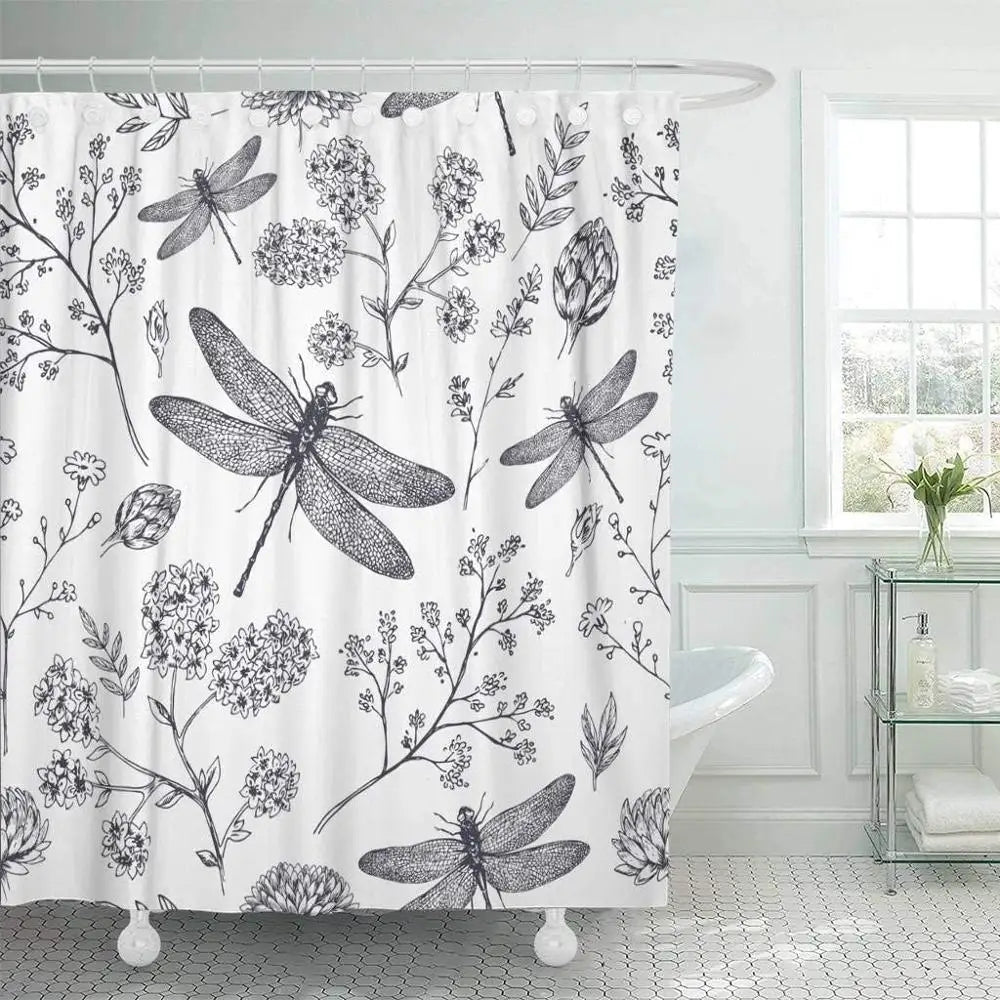 Floral Harmony Boho Shower Curtain [Spirit and Rebel]   