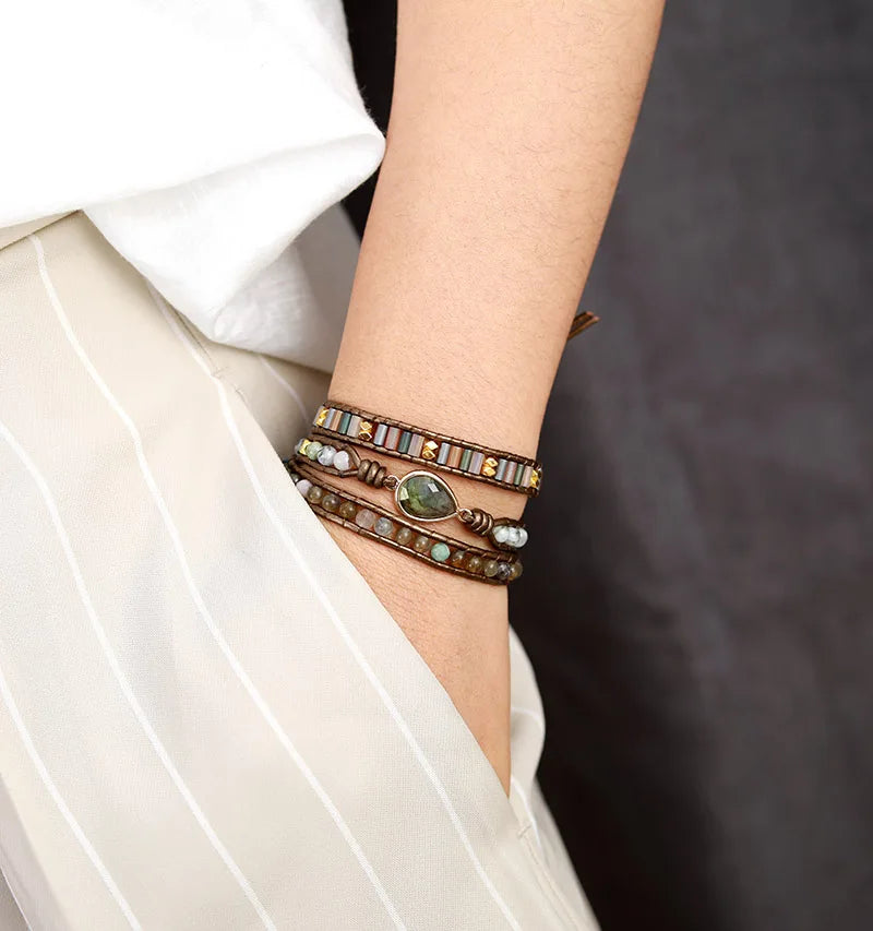 Earthbound Radiance Wrap Boho Bracelet [Spirit and Rebel]