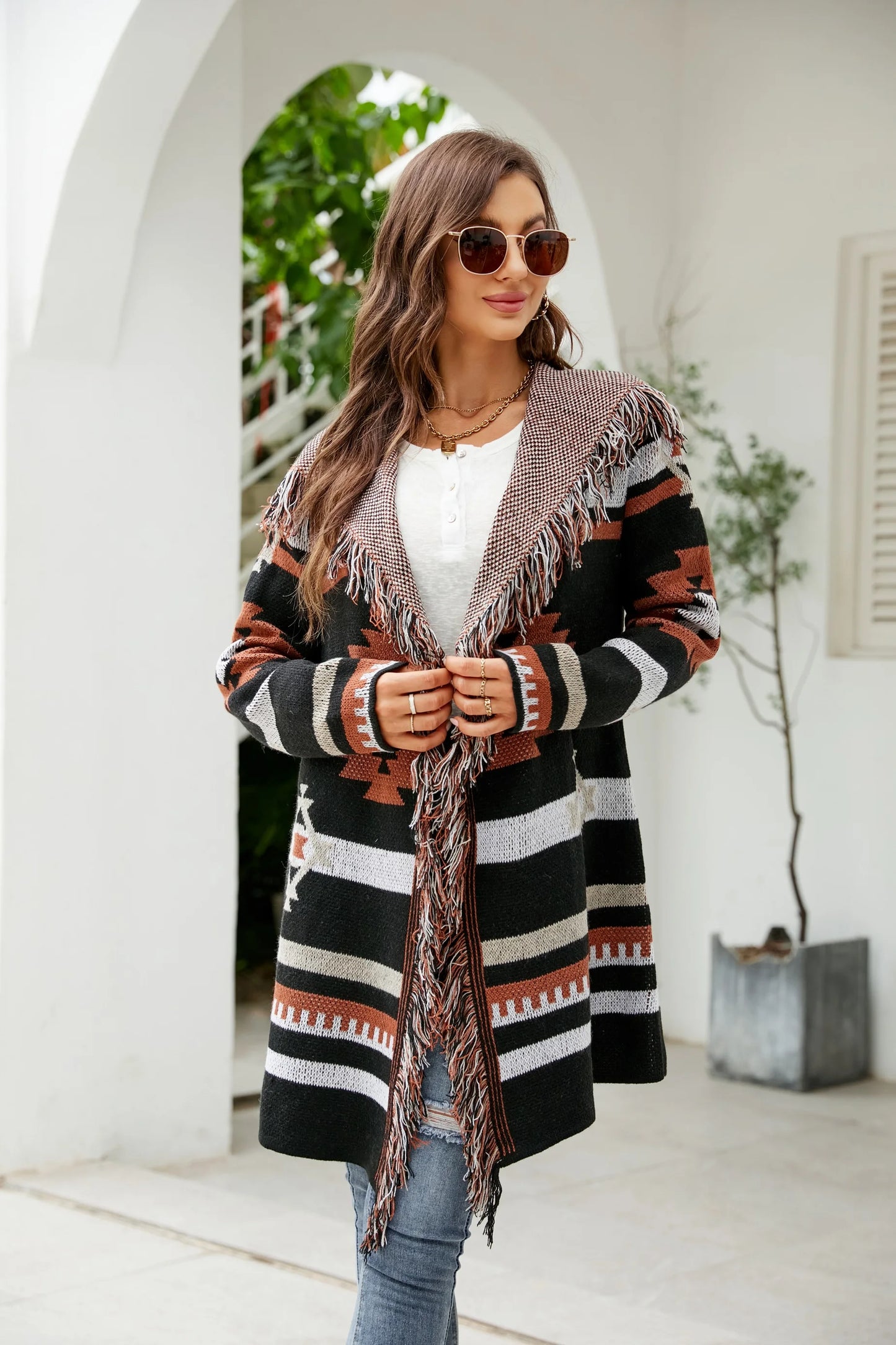 Knit Haven Boho Long Cardigan [Spirit and Rebel]   