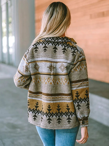 Wander in The Wild Boho Western Aztec Jacket [Spirit and Rebel]   