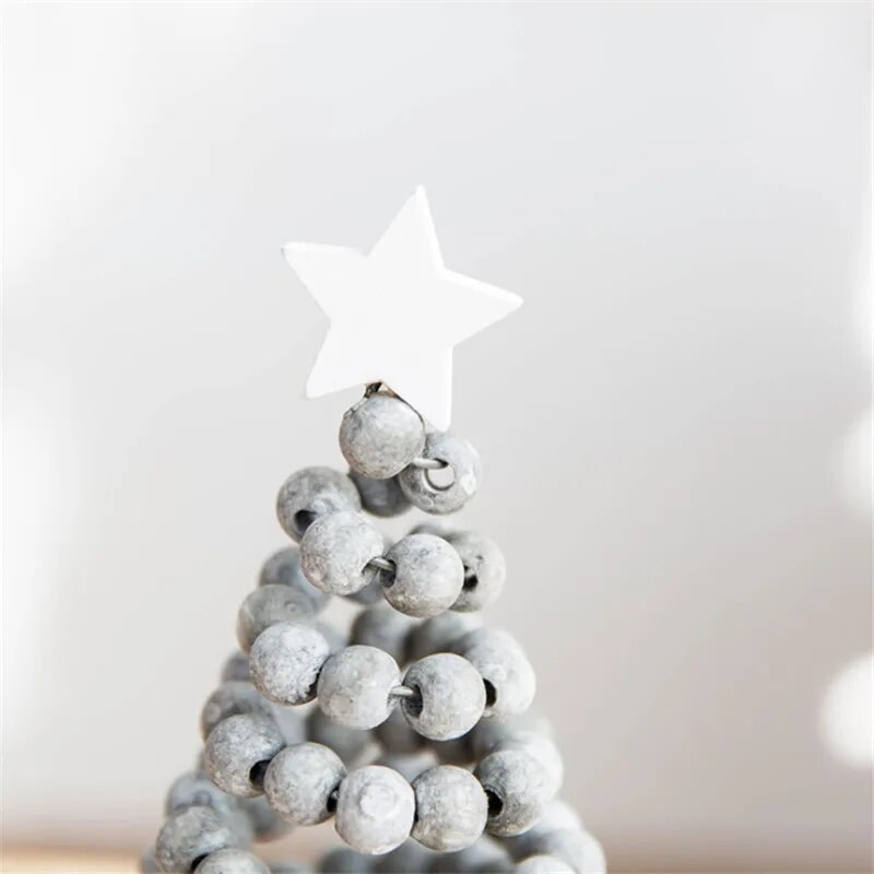 Small Wooden Christmas Tree Boho Holiday Decor [Spirit and Rebel]   