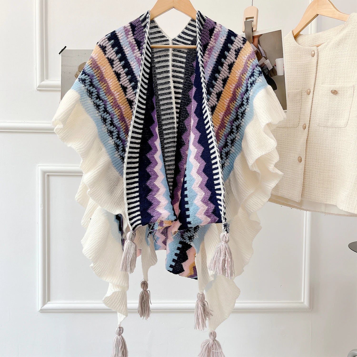 Spirit and Rebel Tassel Boho Cardigan [Spirit and Rebel] Mixed One Size 