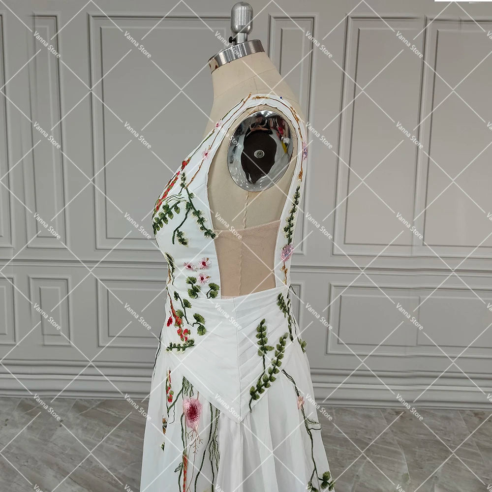 Enchanted Garden Floral Boho Wedding Dress [Spirit and Rebel]   