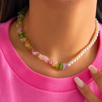 Trendy Flower Passion Beads Choker Necklace Sunset and Swim C05056