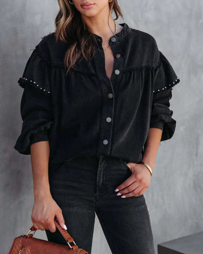 Desert Breeze Lantern Sleeve Shirt – Boho Casual Chic [Spirit and Rebel]   