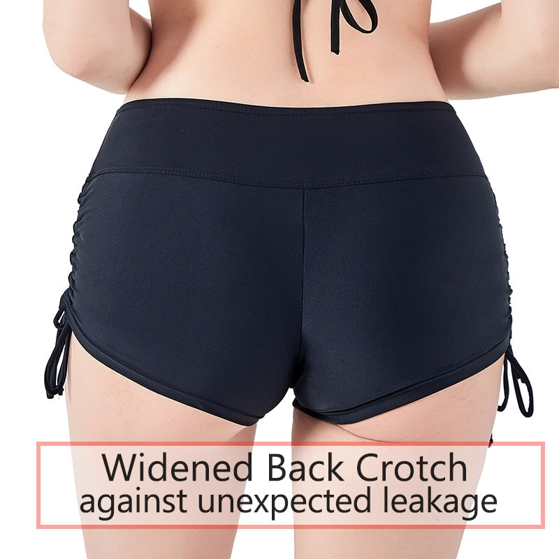 SecureSwim® Period Swimwear Bikini Bottom Shorts [Spirit and Rebel]