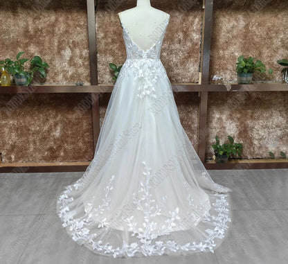 Fairytale Bloom A-Line Boho Wedding Dress [Spirit and Rebel]   