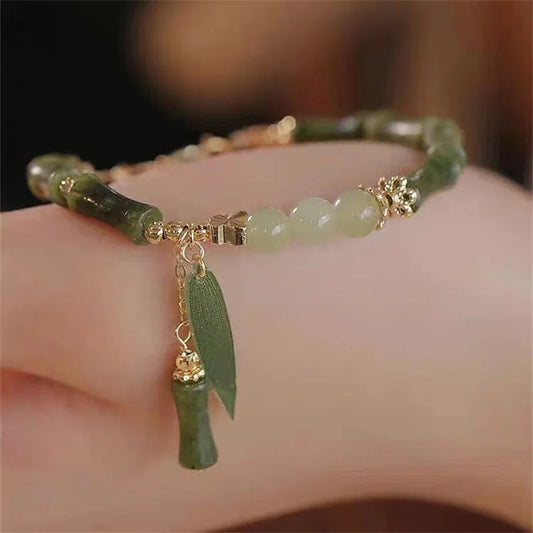 Emerald Whisper Charm Bracelet [Spirit and Rebel] Green