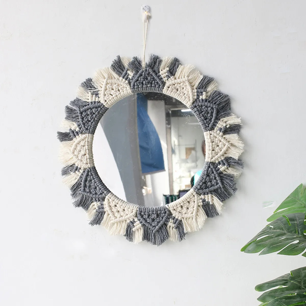 Boho Bliss Macrame Wall Mirrors [Spirit and Rebel] M0865  