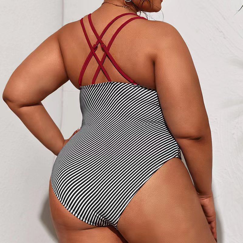 Bahamas Delight Ruffle One Piece Plus Size [Spirit and Rebel]