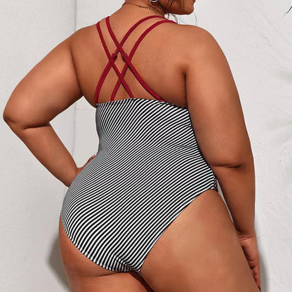 Bahamas Delight Ruffle One Piece Plus Size [Spirit and Rebel]