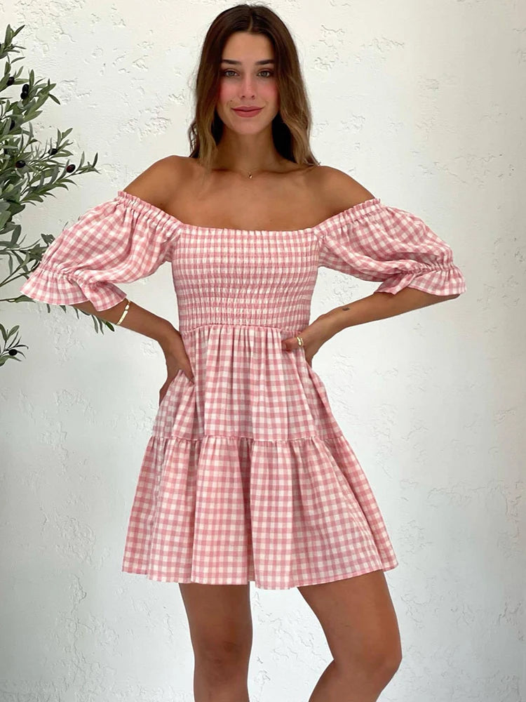 Wander free, Dream Big Gingham Dress [Spirit and Rebel]   