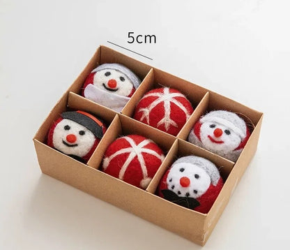 Amazing Wool Felt Christmas Decorations Set [Spirit and Rebel] E  