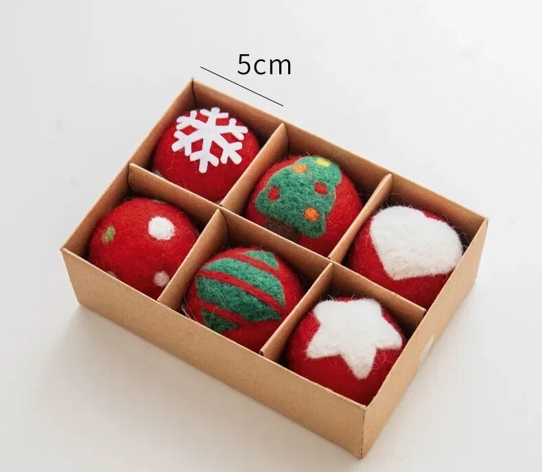 Amazing Wool Felt Christmas Decorations Set [Spirit and Rebel] C  