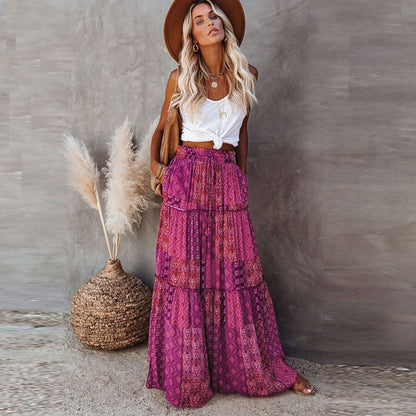 Wildflower Wanderer Boho Maxi Skirt [Spirit and Rebel]   