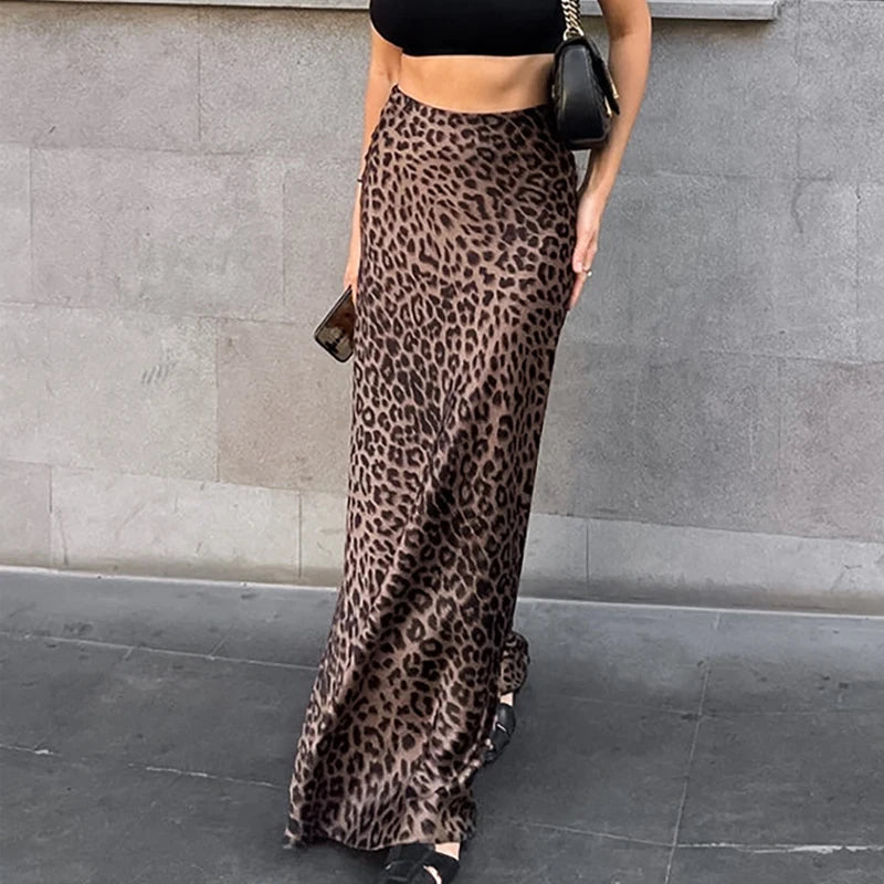 Wild Elegance – Leopard Whisper Maxi Skirt [Spirit and Rebel]   