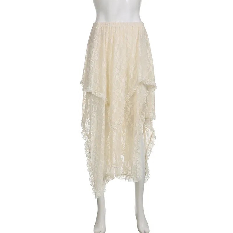 Whispering Lace Dream Drape Skirt [Spirit and Rebel]   