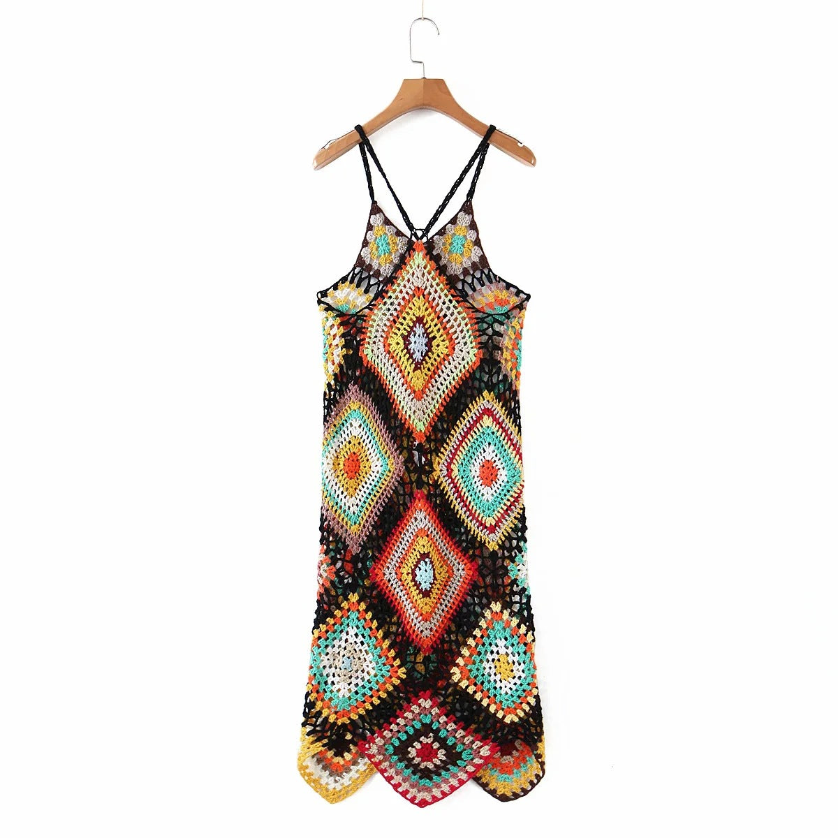 Harmony Haven Crochet Midi Dress [Spirit and Rebel]   