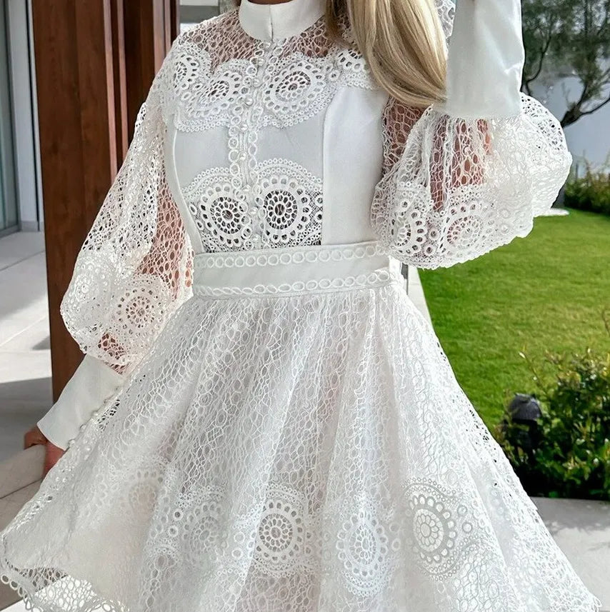 Heavenly Lace Boho Midi Dress [Spirit and Rebel]   