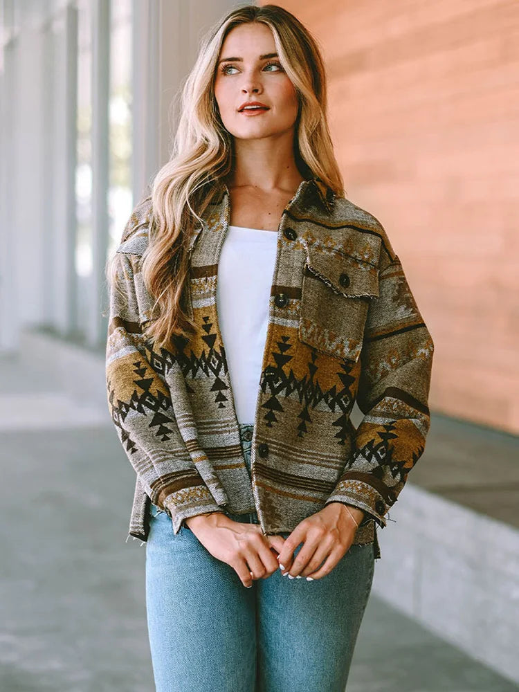 Wander in The Wild Boho Western Aztec Jacket [Spirit and Rebel]   