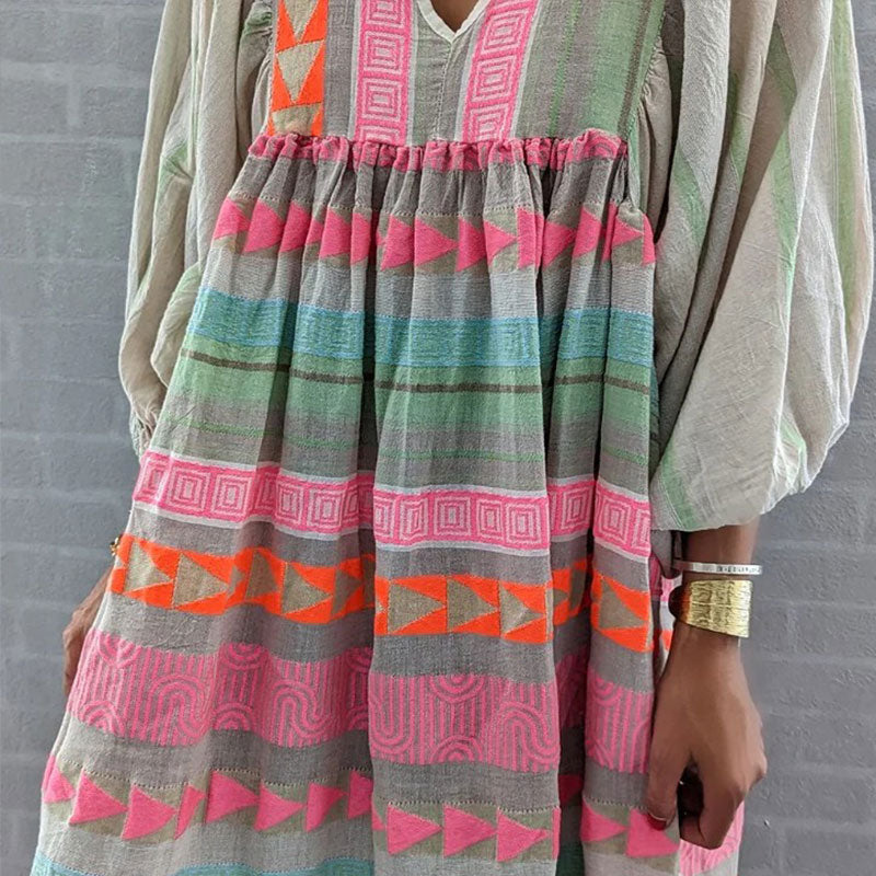 Sunrise Stripes Boho Sundress [Spirit and Rebel]   