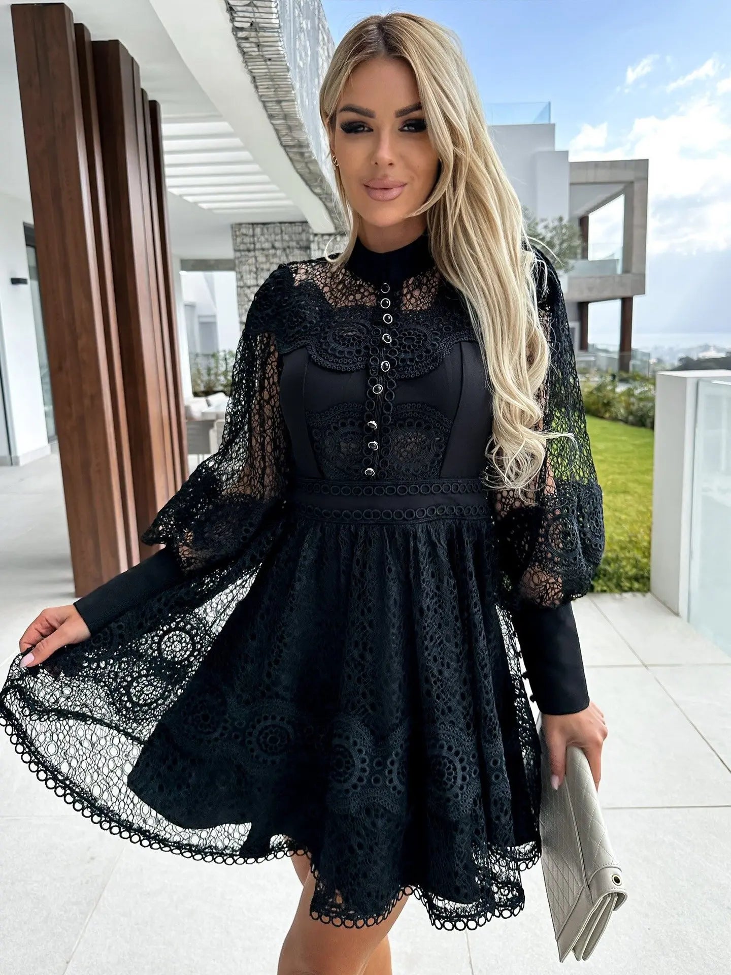 Heavenly Lace Boho Midi Dress [Spirit and Rebel]   