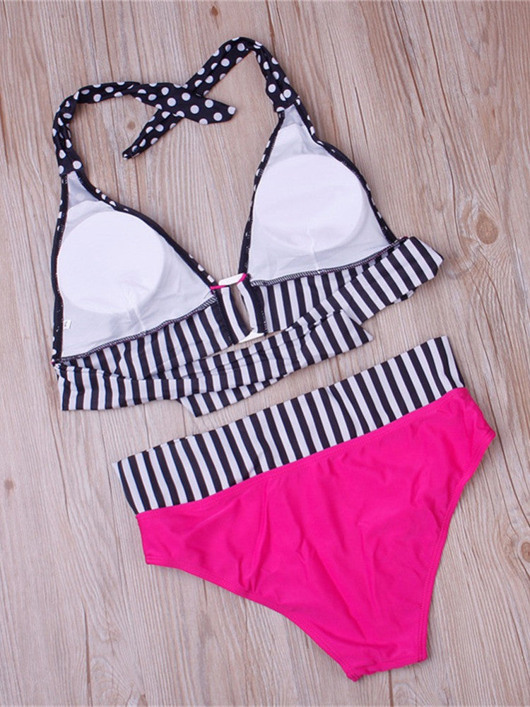 Seductive Polka Dots Bandage Push-Up Bikini Set [Spirit and Rebel]